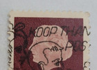 Netherlands Postage   Queen Juliana   Brown 10    Stamp  cancelled posted  1953-07