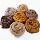 Womens Viscose Scarves Solid Color Shawls And Wraps Breathable Thin Hijab Scarf