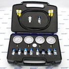 Sinocmparts Hydraulic Pressure Gauges Kit With 4 Gauges 4 Hose 10 Test Coupling