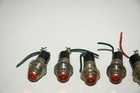 Lot Of 8 Vintage Dialco  Ny 75w 125v Indicator Panel Light Faceted Cover Dial Co