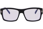Tom Ford Ft5941-b 001 Eyeglasses Frame Shiny Black blue Block Full Rim 55mm