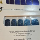 Color Street Nail Polish Strips Lot Of 3 Glitter Shimmer Blue gold 0 035 Oz