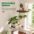 Window Plant Shelves Rotating Plant Stand Indoor 2 Tier Hanging Floating Shel   