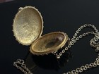 Vintage Estee Lauder Perfume Compact Necklace Locket Pendant