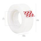 Amazon Basics Clear 3 4  X 1296   36 Yds  Tape Roll For Desk Dispenser  2 Rolls