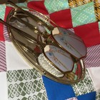 Vintage Gold Tone Vanity Hand Held Large Mirror Brush Mirror Tray Rare Read 