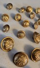 Original Civil War Veteran Gar Button Lot  43 Gar Buttons  17 Large  26 Small