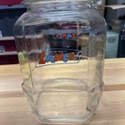 Vintage 12    Store Counter Lance Cracker Jar With Glass Lid Mint 