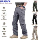 Tactical Mens Cargo Pants Waterproof Work Pants Outdoor Hiking Combat Trousers