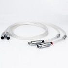 Pair Occ Silver Plated Interconnect Audio Cable Hi-fi Balanced Xlr Cable
