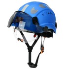 Construction Safety Helmet W  Built In Goggles Hard Hat Noise Reduction Earmuffs