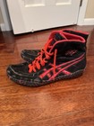 Asics Rulons Wrestling Shoes Red black Men   s Size 10 Extremely Rare