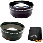 58 Mm Wide Angle   Telephoto Lens Kit Card Wallet Nikon Sony Canon Dlsr Cameras