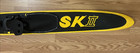 Vintage Slalom Skii Water Ski Wood Mahogany Wooden Yellow Decor Or Ride 