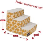 Majestic Pet 3-step Portable Dog Stairs For Small Dogs   Cats  Beds sofas  25lbs