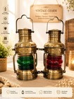 Pcs Of 2 Brass Minor Oil Lamp Antique Nautical Ship Lantern Maritime Boat Light