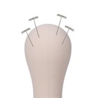 Cork Canvas Block Head Mannequin Display Head F  Making With Mount Hole A1y2