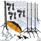 Photography Photo Studio Lighting Backdrops Stand Muslin Photo Light Kit Lk368