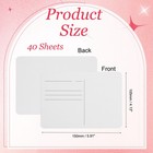 40 Sheets Cold Pressed Watercolor Postcards With White Tin Box