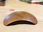Antique Militia Cross Belt Plate Clipped Corner Convex Brass 4 Tine C1830-1850