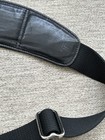 Tumi 50    Black Nylon leather Replacement Bag Strap Locking Clips Leather Pad