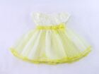 Doll Clothes 18  Dress Yellow White Fits American Girl Dolls
