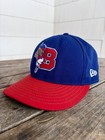 New Era Buffalo Bisons Fitted Hat Milb Minor League Blue red Size 7 1 8