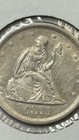 1875-s 20c Twenty Cent Piece    Rhe25211    Perfect For A Book 