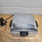 Vintage 50   s Sunbeam Model W-2 Waffle Maker Chrome Finish Made In Usa  tested 