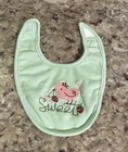 Lot Of 7 Baby Bibs Floral Theme Multicolor Hook   Loop Closure  Girl  