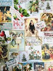 Christmas Scrapbook Junk Journal Paper Crafting Kit 60 Items For The Holiday  b7