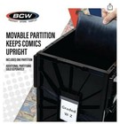 1 Case  5  Bcw Black Cgc Graded Slab Comic Book Box Acid Free Storage Tote Bin