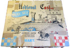 Vintage Marx Toys Medieval Castle Tin Litho Playset In Original Box 33 5 x27 5 