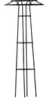 Garden Trellis For Climbing Plants Umbrella Shaped Uv Protection Metal  57 In 