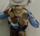 Gallery Treasures 5 State Gold Coin Bear Quarters Plush Beanie - 2000 Edition
