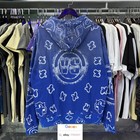 American High Street Baroque Paisley Print Zip Up Hoodie Unisex Sweatshirt Coat
