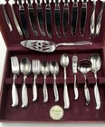 Wallace    modernaire    Stainless Steel Flatware 64 Piece Set Service For 8 Vintage