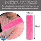 Suvnie 2 Pcs Seat Belt Shoulder Pads  Soft Fluffy Plush Seat Belt Shoulder St