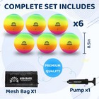 Bobobark Playground Balls Set 8 5  Kickball For Kids Soft Rubber Four Square    