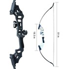 Archery 51  Takedown Recurve Bow And Arrows Set For Adults Metal Riser Longbo   