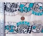 Rare Lot Antique Vintage Sari Trim Lace Ribbon Embroidery Beads Tiki  2 Feet Pl2