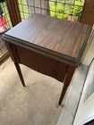 Vtg sewing Machine Cabinet Currently Modified Forbrother Ce5000cr