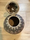 Authentic Zulu Ukhamba Woven Basket With Lid - South Africa Boho Decor 8 5 x 8 