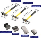 Hfs r  7 Pc Auto Body Fender Repair Tool Hammer   Dolly Set
