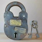 5   Padlock Lock With Keys Vintage Antique 1800s Style Antique Lock