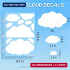 40 Cloud Wall Decals Peel And Stick Nursery Stickers Vinyl Art Decor Kids Room