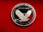 Proof  999 Silver Standing Liberty Quarter Design Coin     20   