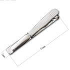 5-pack Stainless Steel Tie Clip Necktie Bar Clasp Clamp Pin Gold Black Silver  