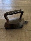 Antique Farmhouse Sleeve  collar Primitive Cast Iron 4 1 24   Free Trivet