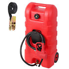 Fuel Caddy 15 Gallon Portable Diesel Fuel Tank On-wheels Transfer Pump Hose Red